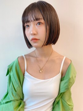 サンド 銀座(sand) 大人可愛い20代30代40代前下がりミニボブ丸みショート◎