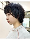 マッシュパーマ/マッシュショート/マレットヘア/ショートウルフ
