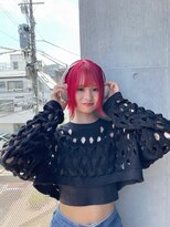 アルカナ 明治神宮前原宿(ARCANA)&nbsp;ハイトーンカラー　レッドカラー　チェリーレッド　ブリーチ