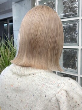 サンクプロジェクト(cinq PROJECT) ミルクティーベージュダブルカラーハイトーンカラーレイヤー韓国