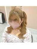 あみあげハーフツイン
