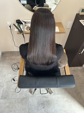 ライフ 忍ケ丘店(Lyfe) 髪質改善アッシュグレーパープルカラー_似合わせカット_469