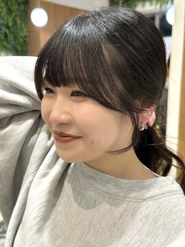 ビューブルー 亀戸錦糸町(VIEW BLUE) ◎美髪カールピンクブラウンロングセミディ似合わせ前髪