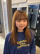 シェル 津山の手店(shel)&nbsp;韓国風オレンジアンブレラカラー