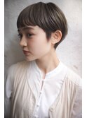 20代30代40代前下がり耳掛けショートボブ丸みショート◎