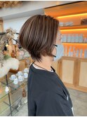 コントラストハイライト×ハンサムショート