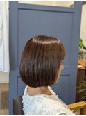 ツヤ髪ボブ×アッシュブラウン　