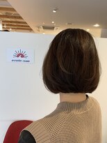 アズールサン 草加西口店(azule-sun)&nbsp;明るい白髪染め,ベージュ系カラー,大人ショートボブ【草加】