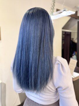 グランアージュ 池袋東口店(grandage) くすみスモーキーペールブルー/ダブルカラー