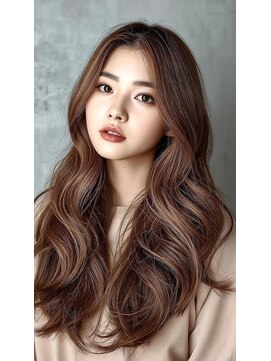 TMJ 熊本/韓国ロングヘア×髪質改善×コテ巻きパーマ