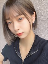 ドォート(Dote hair make)&nbsp;ハイトーンベージュ×ミニボブ