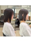 まとまり抜群☆切りっぱなしボブ
