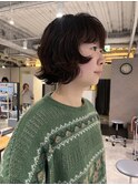 CAF FUKO ドライパーマ/レイヤーボブ/くせ毛風/大阪心斎橋