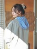 【仙田限定】カラー＋お顔まわりカット＋残留処理トリートメント