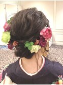 【コトノハ】編み込み卒業式着物ヘア成人式振袖 袴ルーズアップ