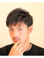 ノイセル(Noisyle) 爽やかツーブロックショートヘアーかき上げヘアコンマヘア