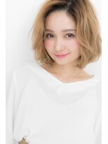 カバーヘア ブリス 戸田公園西口店(COVER HAIR bliss)&nbsp;かきあげ前髪xブロンドカラー抜け感ヘアY戸田公園20代30代40代