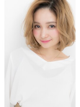 カバーヘア ブリス 戸田公園西口店(COVER HAIR bliss) かきあげ前髪xブロンドカラー抜け感ヘアY戸田公園20代30代40代