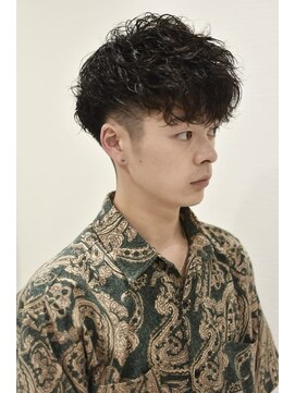 レ ギャルソン 仙台店(Les Garcons) ツーブロックメンズカット波巻きパーマツイストスパイラルパーマ