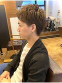 【IRIE HAIR赤坂】アップバング×ソフトツーブロック×刈り上げ