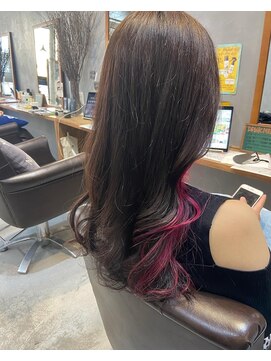 アルモヘアヴォーグ 静岡(ALMO hair VOGUE) 【ALMO】インナーカラー×ラズベリーピンク