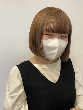 シェノン 武庫之荘(CHAINON) ペールベージュ/外ハネボブ/セクションカラー/髪質改善