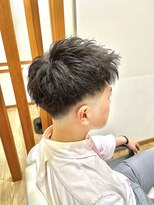 ロッソ 川口店(ROSSO) アップバングショート×スキンフェード