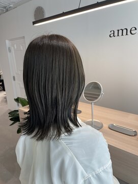 アメリ(ameri) 【ameri 仲丸】ミディアム×ダークグレージュ