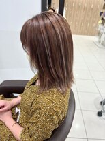 アッシュ 高円寺店(Ash) ハイライト　ピンクベージュ