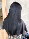 ☆ブルーブラック 黒染めしない黒髪カラー ツルんとツヤ感