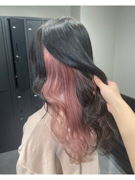 ベレーザ 渋谷(BELEZA) 5558艶髪ホワイトピンクインナーカラーニュアンスカラー韓国ヘア