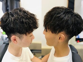 ダピエス(da pie'ce)の写真/≪カット＋メンズパーマ￥7000≫2席のみ！オーナーマンツーマンの貸し切りメンズサロン☆【月曜日営業】