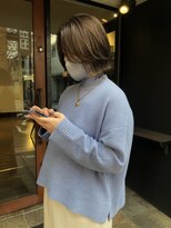 ウニレ バイ センス(unire by sense)&nbsp;【ボブカット】レイヤーボブ×透明感ベージュカラー