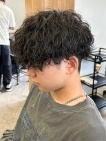 エルマーク 京橋(L-MARK) マッシュスパイラルパーマツイストスパイラル波巻きメンズ