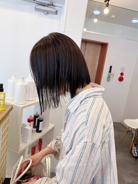 ルヴェルヘアー(Revel hair) ボブ × シアーベージュ