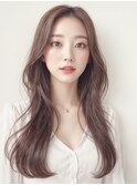 神戸三宮 ピンクブラウン レイヤーカット カラー