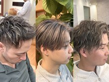 パルティール(Partir)の雰囲気（メンズのハイライト　パーマ　一人一人に似合うスタイル提案）