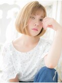 mod's姪浜/ホワイトハウスブロンドハイトーンカラー金髪ボブi