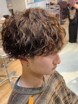 アンサー 渋谷(ANSWER) 波巻きスパイラルパーマメンズマッシュパーマツイストパーマ