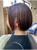 乾かすだけで 自然な内巻き◎大人ショートボブ