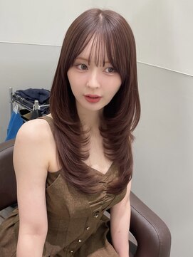 パルス ヨコハマ(PULSE yokohama) 横浜ロングレイヤーカットハッシュカットまろやかブラウン