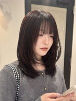 グリップ(GRIP)&nbsp;レッドブラウン暖色カラー透明感艶感レイヤーカット/オオタユキ