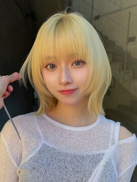 メゾンアクア 表参道(Maison ACQUA) ●切りっぱなし/ボブレイヤー/韓国/くびれ/ミディアム/ハッシュ