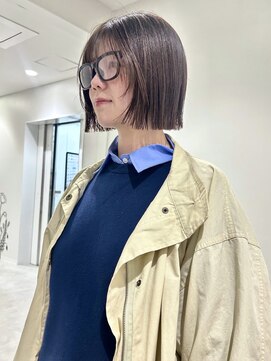 ケンジ 横浜(KENJE) メガネとの相性〇ミニボブ