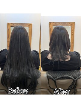 アミエ(ami e) ミディアムレイヤースタイル