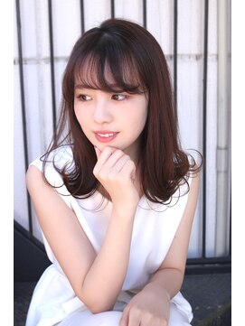 ルフトバイアンビエンテ(Luft by ambiente) 外ハネミディアムスタイル