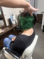 ムーブ(Moob)&nbsp;Green こなれ感たっぷりインナーカラー【別府】