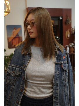 チャプター 問屋町(chapter) 髪質改善トリートメントミルクティーベージュ透明感ケアカラー