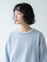 キビト(kibito) 黒髪オン眉パーマ大人ボブパーマ曙橋若松河田市ヶ谷20代30代40代