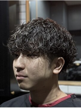 オトコデザインゼニストウキョウ(OTOKO DESIGN ZENITH TOKYO) 波巻きパーマ　メッシュ　メンズ